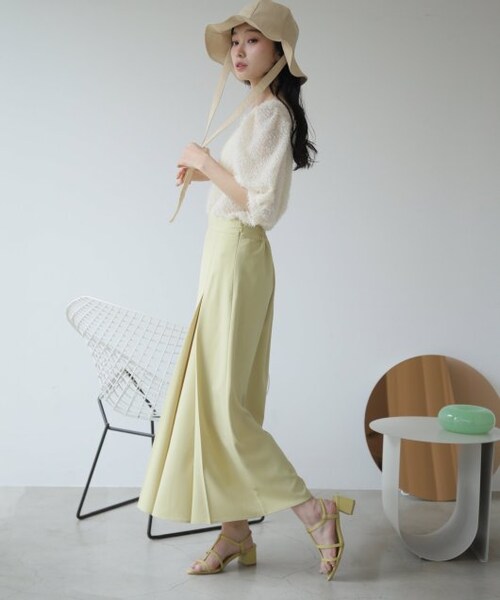 RAY CASSIN（レイカズン）の「ヒールナローサンダル（シューズ・レディース・クロ/イエロー/ブラウン・M/L）」の15枚目の写真