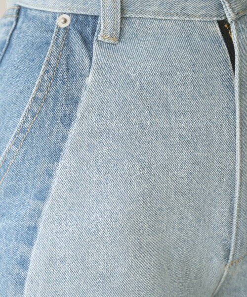 RAY CASSIN(レイカズン)の「S/M展開 配色フリンジデニム(パンツ・レディース・ブルー/ネイビー/キナリ・S/M)」の17枚目の写真