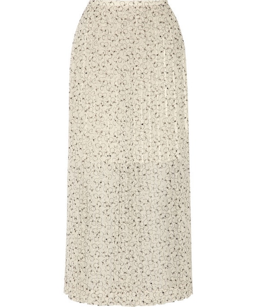 SEE BY CHLOE(シーバイクロエ)の「See by Chloé Printed fil coupé chiffon maxi skirt(スカート・レディース・White・IT44/IT40/IT46/IT38/IT42)」の1枚目の写真