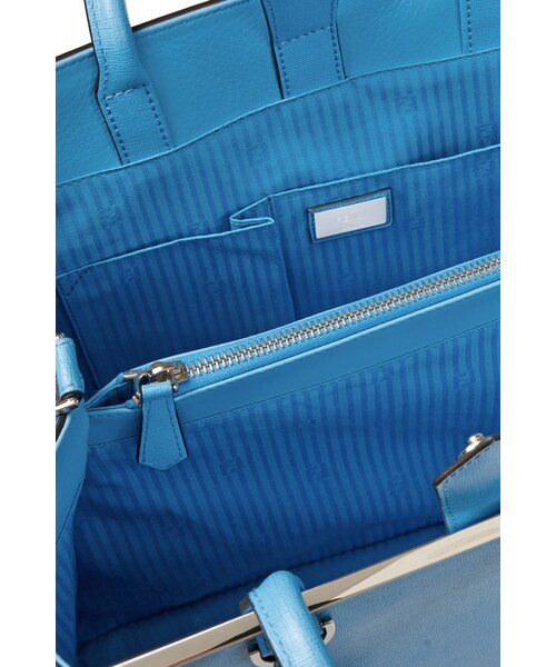 FENDI（フェンディ）の「Fendi 2Jours Medium textured-leather shopper（トートバッグ・レディース・Blue）」の8枚目の写真
