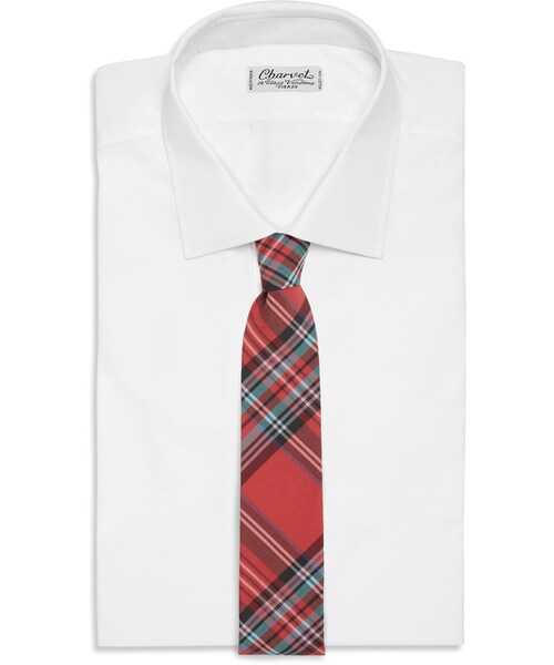 J.CREW（ジェイクルー）の「J.Crew Plaid Cotton Tie（ネクタイ・メンズ・Red・One Size）」の3枚目の写真