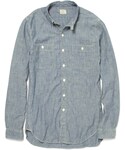 J.Crew | J.Crew Faded Cotton Chambray Shirt(襯衫)