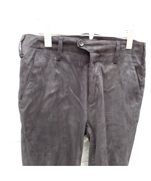 BRIMSTONE&TREACLE（ブリムストーンアンドトリークル）の「フェイクスエードテーパードパンツ（その他パンツ・メンズ・ブラック・S/M）」の7枚目の写真