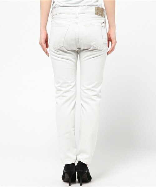Johnbull Private labo(ジョンブルプライベートラボ)の「オーセンティックアンクルジーンズ(デニムパンツ・レディース・ホワイト系その他・X-SMALL/SMALL/MEDIUM/LARGE)」の5枚目の写真