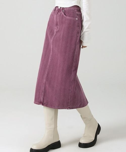 ALAND（エーランド）の「AVANDRESS／Hラインロングスカート（スカート・レディース・チャコール(18)/ベージュ(55)/パープル(90)・S/M）」の3枚目の写真