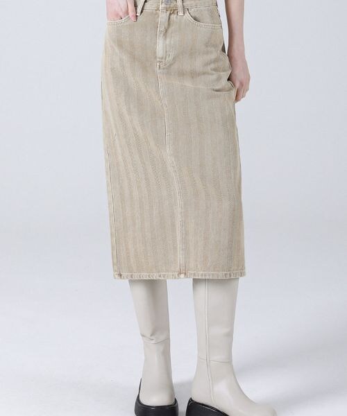 ALAND（エーランド）の「AVANDRESS／Hラインロングスカート（スカート・レディース・チャコール(18)/ベージュ(55)/パープル(90)・S/M）」の5枚目の写真