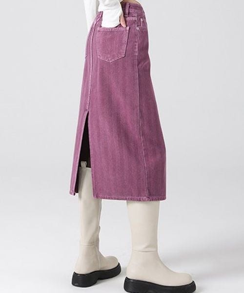 ALAND（エーランド）の「AVANDRESS／Hラインロングスカート（スカート・レディース・チャコール(18)/ベージュ(55)/パープル(90)・S/M）」の11枚目の写真