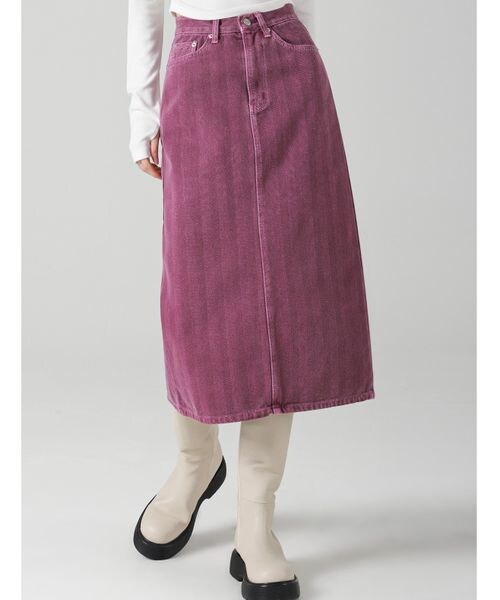 ALAND（エーランド）の「AVANDRESS／Hラインロングスカート（スカート・レディース・チャコール(18)/ベージュ(55)/パープル(90)・S/M）」の9枚目の写真