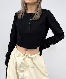 WHO'S WHO gallery | ヘンリーネックショートトップス(Tシャツ/カットソー)