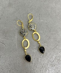 CIAOPANIC（チャオパニック）の「【Aguni/アグニ】ストーンサークル3連ピアス（アクセサリー）」