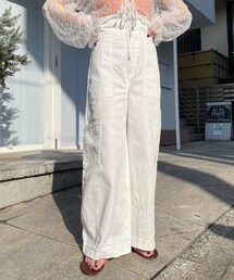 CIAOPANIC | 【4/14発売開始】バックレースアップハイウエストワイドパンツ(パンツ)