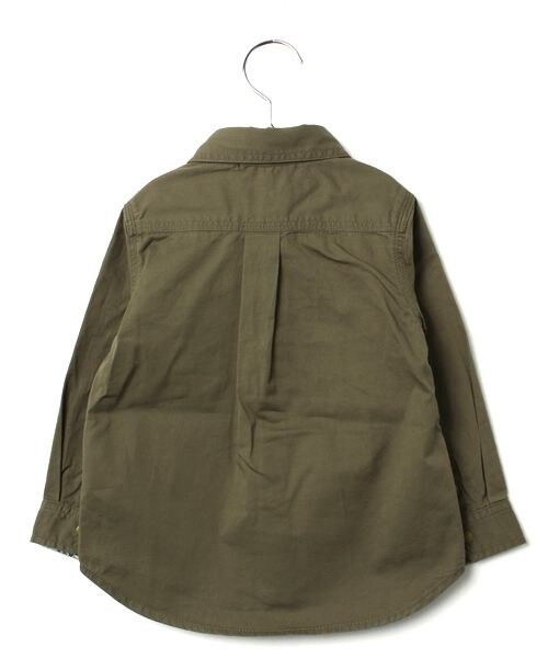 GLOBAL WORK(グローバルワーク)の「【キッズ】ドットボタンシャツ長袖(トップス・キッズ・カーキ78/ライトブルー82・S(90~100cm)/M(100~110cm)/L(110~120cm)/XL(120~130cm))」の3枚目の写真