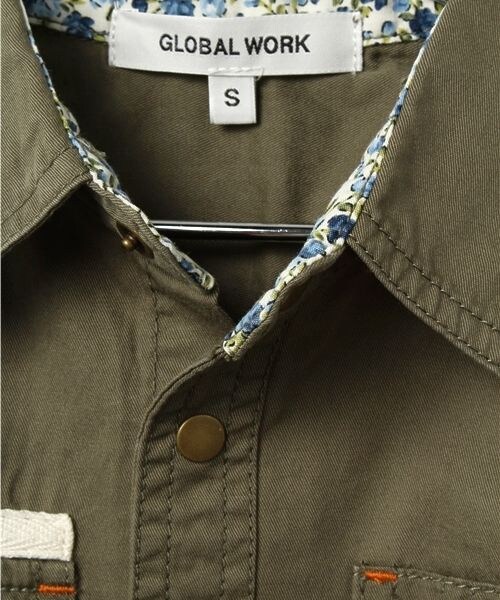 GLOBAL WORK(グローバルワーク)の「【キッズ】ドットボタンシャツ長袖(トップス・キッズ・カーキ78/ライトブルー82・S(90~100cm)/M(100~110cm)/L(110~120cm)/XL(120~130cm))」の5枚目の写真