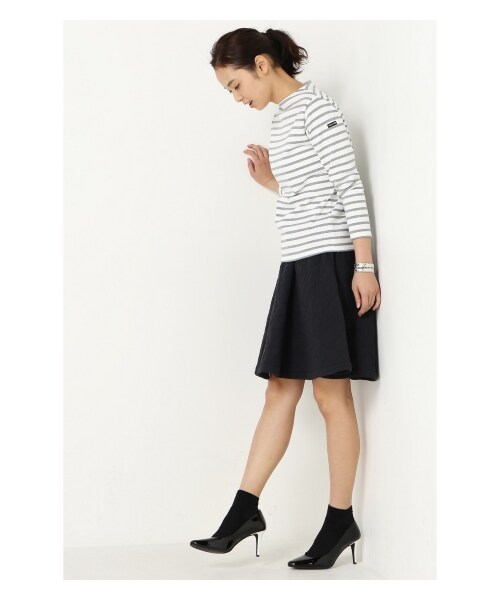 SAINT JAMES（セントジェームス）の「saint james OUESSANTボーダープルオーバー（カットソー・Ｔシャツ・レディース・ブラック/グレーA/ホワイト・36/38/40）」の12枚目の写真