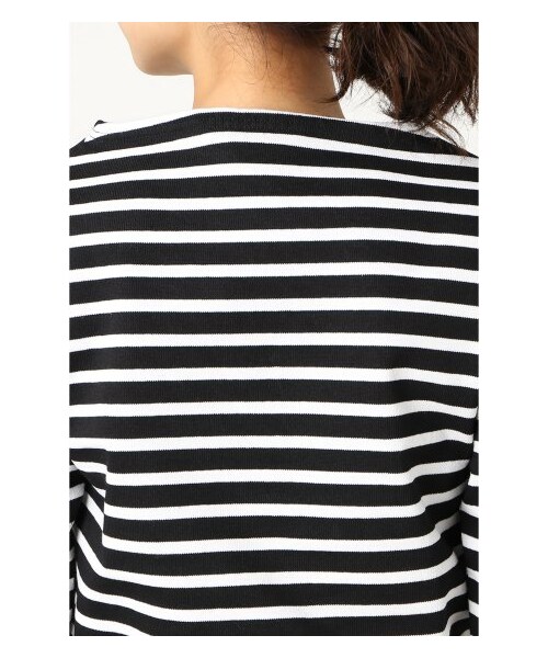 SAINT JAMES（セントジェームス）の「saint james OUESSANTボーダープルオーバー（カットソー・Ｔシャツ・レディース・ブラック/グレーA/ホワイト・36/38/40）」の8枚目の写真