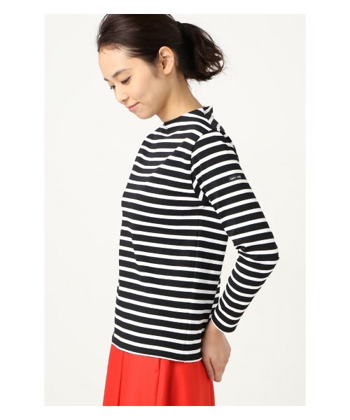 SAINT JAMES（セントジェームス）の「saint james OUESSANTボーダープルオーバー（カットソー・Ｔシャツ・レディース・ブラック/グレーA/ホワイト・36/38/40）」の5枚目の写真