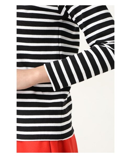 SAINT JAMES（セントジェームス）の「saint james OUESSANTボーダープルオーバー（カットソー・Ｔシャツ・レディース・ブラック/グレーA/ホワイト・36/38/40）」の9枚目の写真