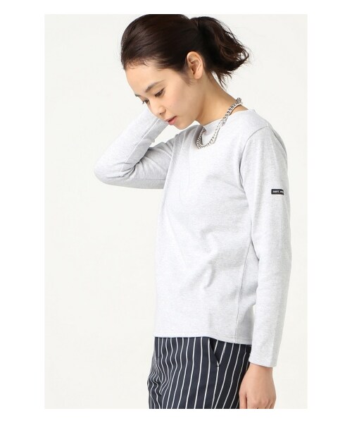 SAINT JAMES（セントジェームス）の「saint james OUESSANT無地プルオーバー（カットソー・Ｔシャツ・レディース・ブラック/グレーA/ホワイト・36/38/40）」の3枚目の写真