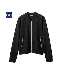 GU | （GU）レースコンビブルゾン(ジャケット/アウター)