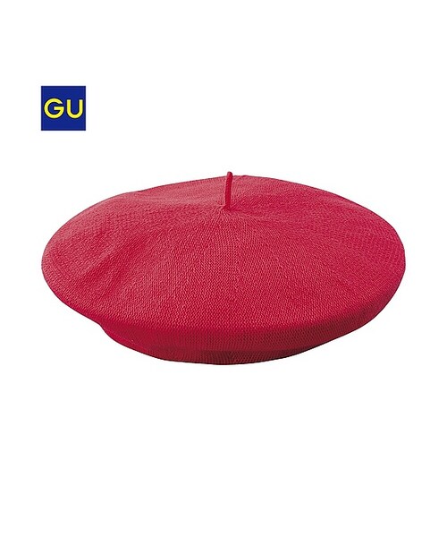 GU（ジーユー）の「（GU）ＷＯＭＥＮベレーキャップ（WOMEN ⁄ キャップ・ハット・グローブ・レディース・BLACK/RED/NAVY/WHITE・-）」の4枚目の写真