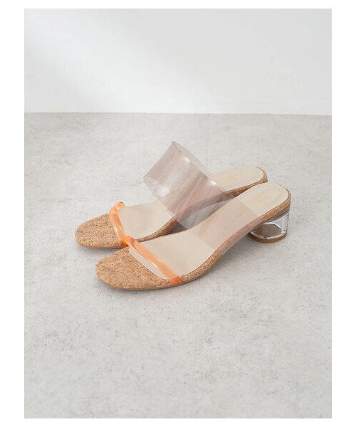 earth music&ecology（アースミュージックアンドエコロジー）の「ORientalTRaffic クリアストラップサンダル（シューズ・オレンジ/ブラウン/パープル/クリアー・S/M/L）」の6枚目の写真