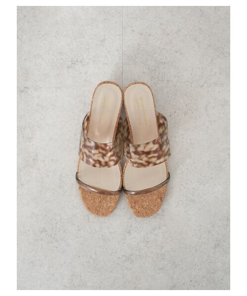 earth music&ecology（アースミュージックアンドエコロジー）の「ORientalTRaffic クリアストラップサンダル（シューズ・オレンジ/ブラウン/パープル/クリアー・S/M/L）」の3枚目の写真