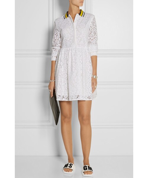 MSGM（エムエスジーエム）の「MSGM Appliquéd rubber, canvas and terry slides（サンダル・レディース・White・IT36/IT35/IT40/IT37/IT38/IT41/IT39）」の6枚目の写真