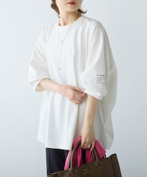 PUAL CE CIN | ワンポイントプリントチュニックTシャツ(Tシャツ/カットソー)