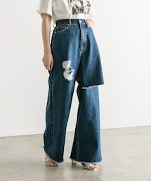 mystic | 【サイズ展開あり】クラッシュデニム(デニムパンツ)