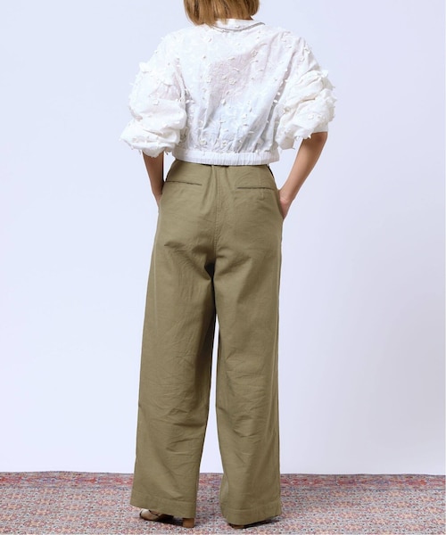 IENA（イエナ）の「IENA LA BOUCLE バックサテンチノパンツ