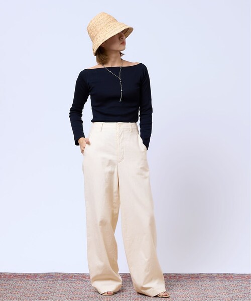 IENA LA BOUCLE フラノオーバーパンツ　38サイズ IENA LA BOUCLE フラノオーバーパンツ 今季新作