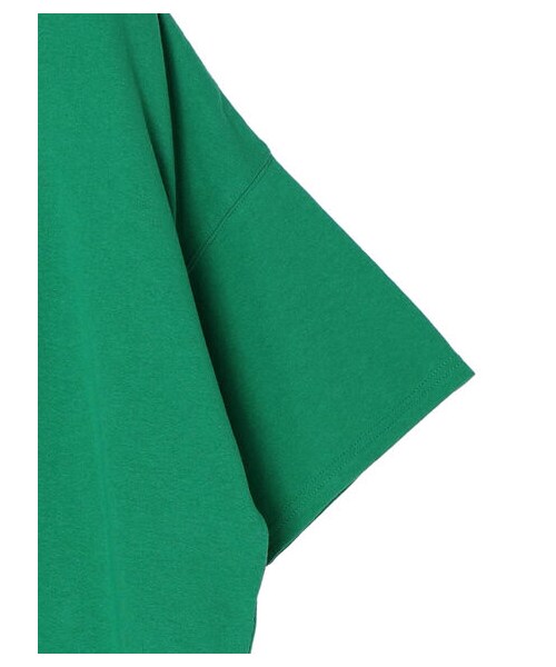 Green　Parks（グリーンパークス）の「キレイ目ロゴ半袖チュニック（トップス・オフホワイト/ブラック/ライトグリーン・F）」の18枚目の写真