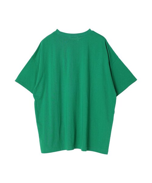 Green　Parks（グリーンパークス）の「キレイ目ロゴ半袖チュニック（トップス・オフホワイト/ブラック/ライトグリーン・F）」の16枚目の写真