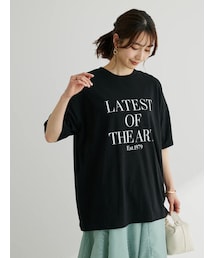 Green　Parks | キレイ目ロゴ半袖チュニック(トップス)