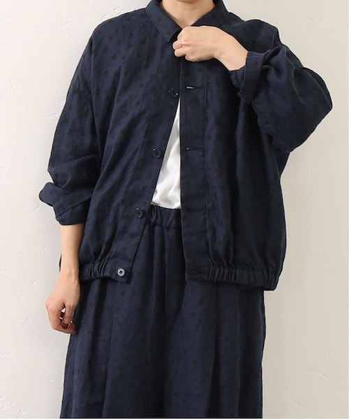 journal standard luxe　リネンドット　ブルゾン　ブラック JOURNAL STANDARD LUXE（ジャーナルスタンダード ラックス）の