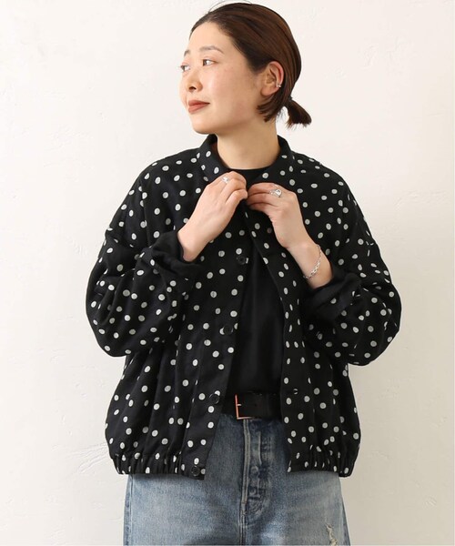 journal standard luxe　リネンドット　ブルゾン　ブラック JOURNAL STANDARD LUXE（ジャーナルスタンダード ラックス）の