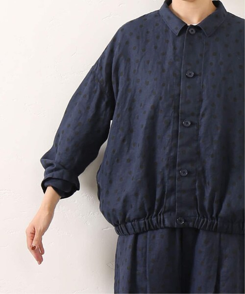 journal standard luxe　リネンドット　ブルゾン　ブラック JOURNAL STANDARD LUXE（ジャーナルスタンダード ラックス）の