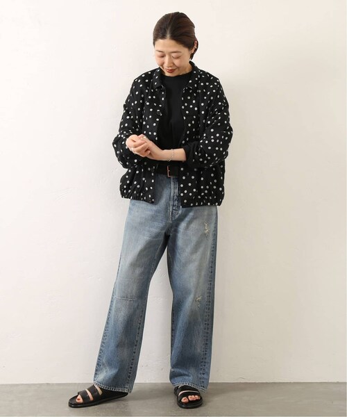 journal standard luxe　リネンドット　ブルゾン　ブラック JOURNAL STANDARD LUXE（ジャーナルスタンダード ラックス）の