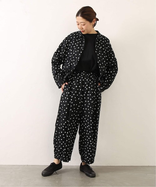 journal standard luxe　リネンドット　ブルゾン　ブラック JOURNAL STANDARD LUXE（ジャーナルスタンダード ラックス）の