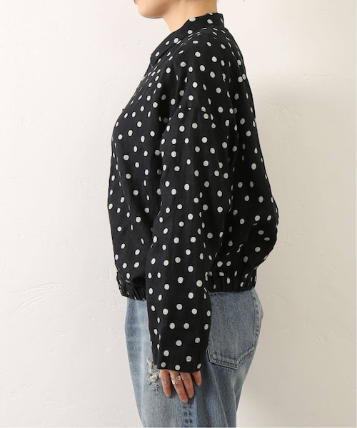 journal standard luxe　リネンドット　ブルゾン　ブラック JOURNAL STANDARD LUXE（ジャーナルスタンダード ラックス）の