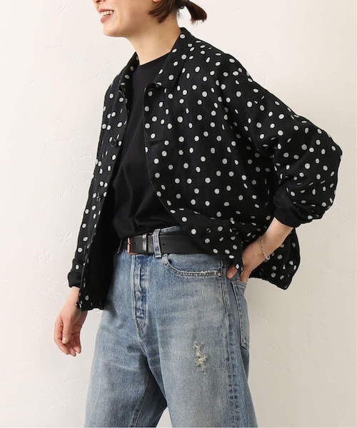 journal standard luxe　リネンドット　ブルゾン　ブラック JOURNAL STANDARD LUXE（ジャーナルスタンダード ラックス）の