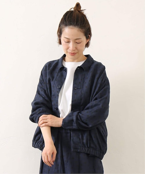 journal standard luxe　リネンドット　ブルゾン　ブラック JOURNAL STANDARD LUXE（ジャーナルスタンダード ラックス）の