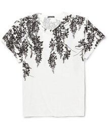 Ann DEMEULEMEESTER | Ann Demeulemeester Rubberised-Print Cotton T-Shirt(Tシャツ/カットソー)