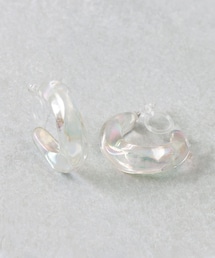 3coins | クリアフープ樹脂イヤリング(イヤリング)