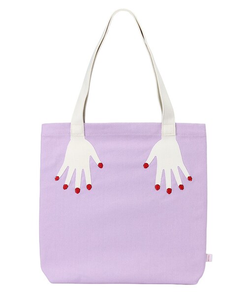 merry jenny(メリージェニー)の「ハンドトートBAG(バッグ・レディース・ブラック/アイスブルー/ラベンダー)」の3枚目の写真