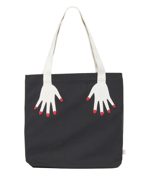 merry jenny(メリージェニー)の「ハンドトートBAG(バッグ・レディース・ブラック/アイスブルー/ラベンダー)」の1枚目の写真
