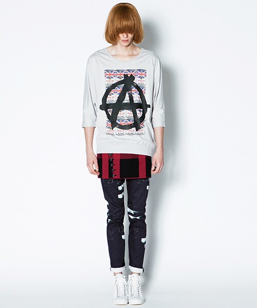 SHAREEF（シャリーフ）の「ANARCHY DOLMAN Q/S ▼（その他・メンズ・GRY/BLK・1/2）」の2枚目の写真