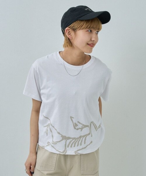 ARC'TERYX（アークテリクス）の「型止BIRDMARK Tシャツ（その他・レディース・ホワイト/ブラック・S）」の3枚目の写真