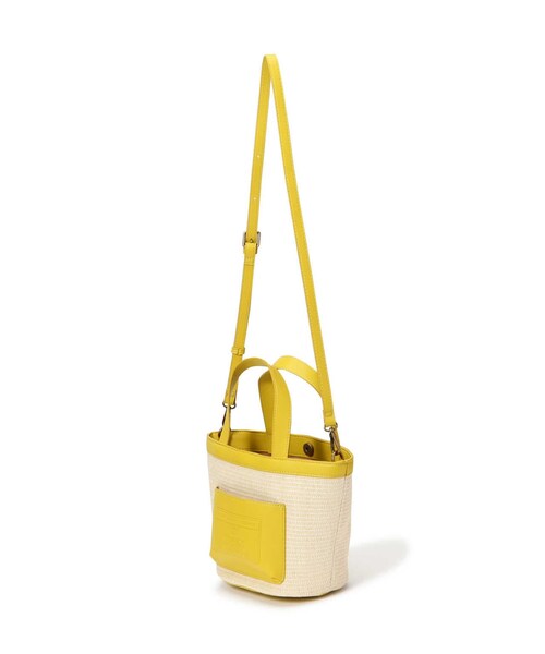 AVIREX（アヴィレックス）の「《限定》BASKET MINI TOTE BAG/ バスケットミニ トートバッグ/AVIREX/アヴィレックス（バッグ・ブラック/シルバー/アイボリー/キャメル・F）」の8枚目の写真