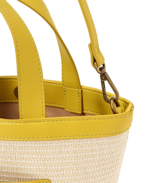 AVIREX（アヴィレックス）の「《限定》BASKET MINI TOTE BAG/ バスケットミニ トートバッグ/AVIREX/アヴィレックス（バッグ・ブラック/シルバー/アイボリー/キャメル・F）」の12枚目の写真